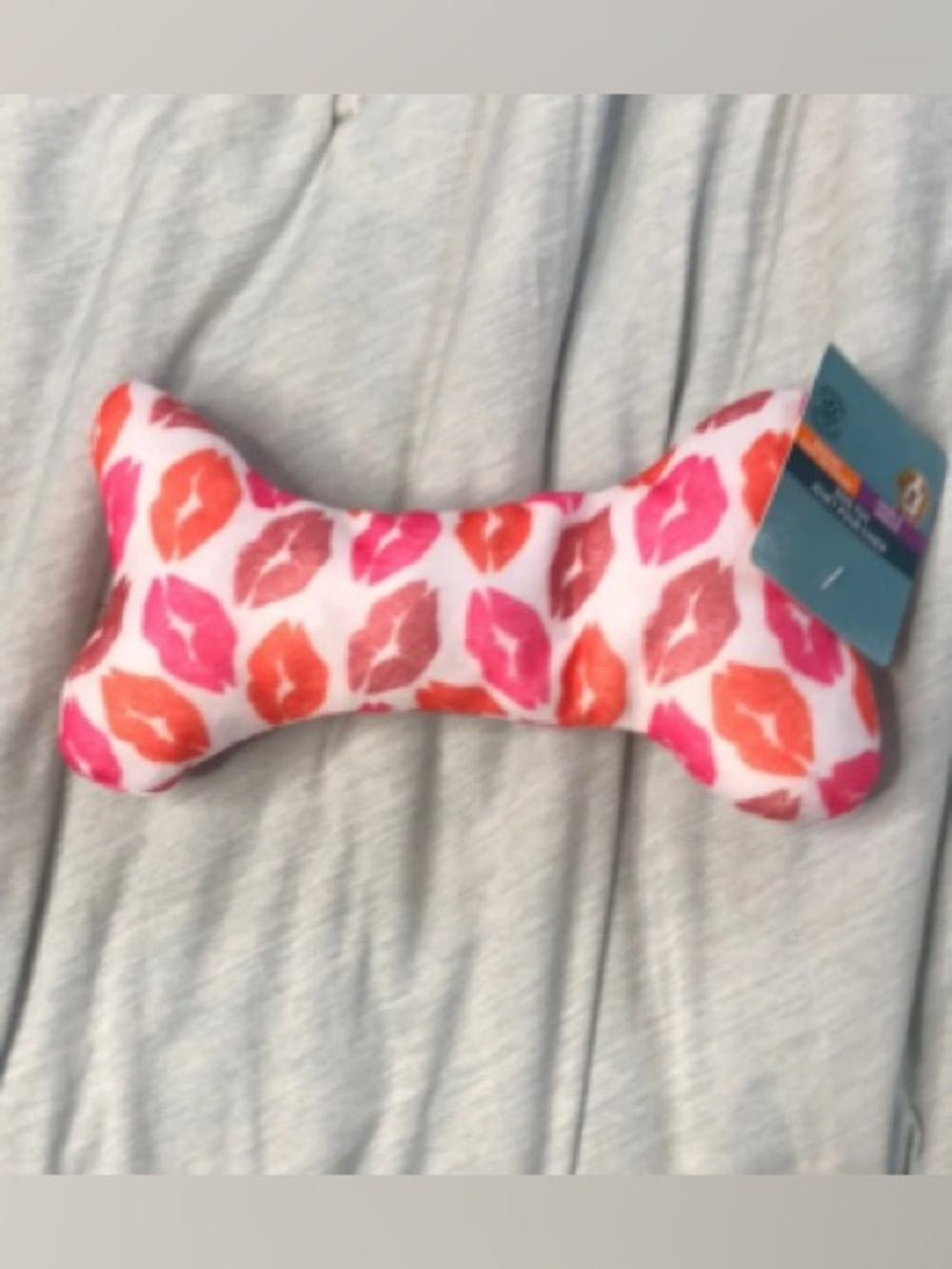 Dog Toy - Bone Shape with Lip Print